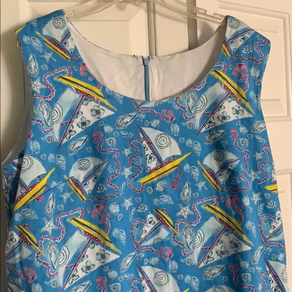 Kaeli Smith printed nautical sleeveless dress - Picture 3 of 7